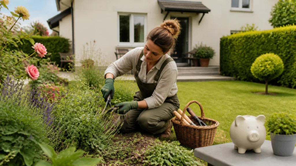 Illustration éditoriale pour l’article « Crédit d’impôt travaux jardinage : économisez 50 % en 2026 »