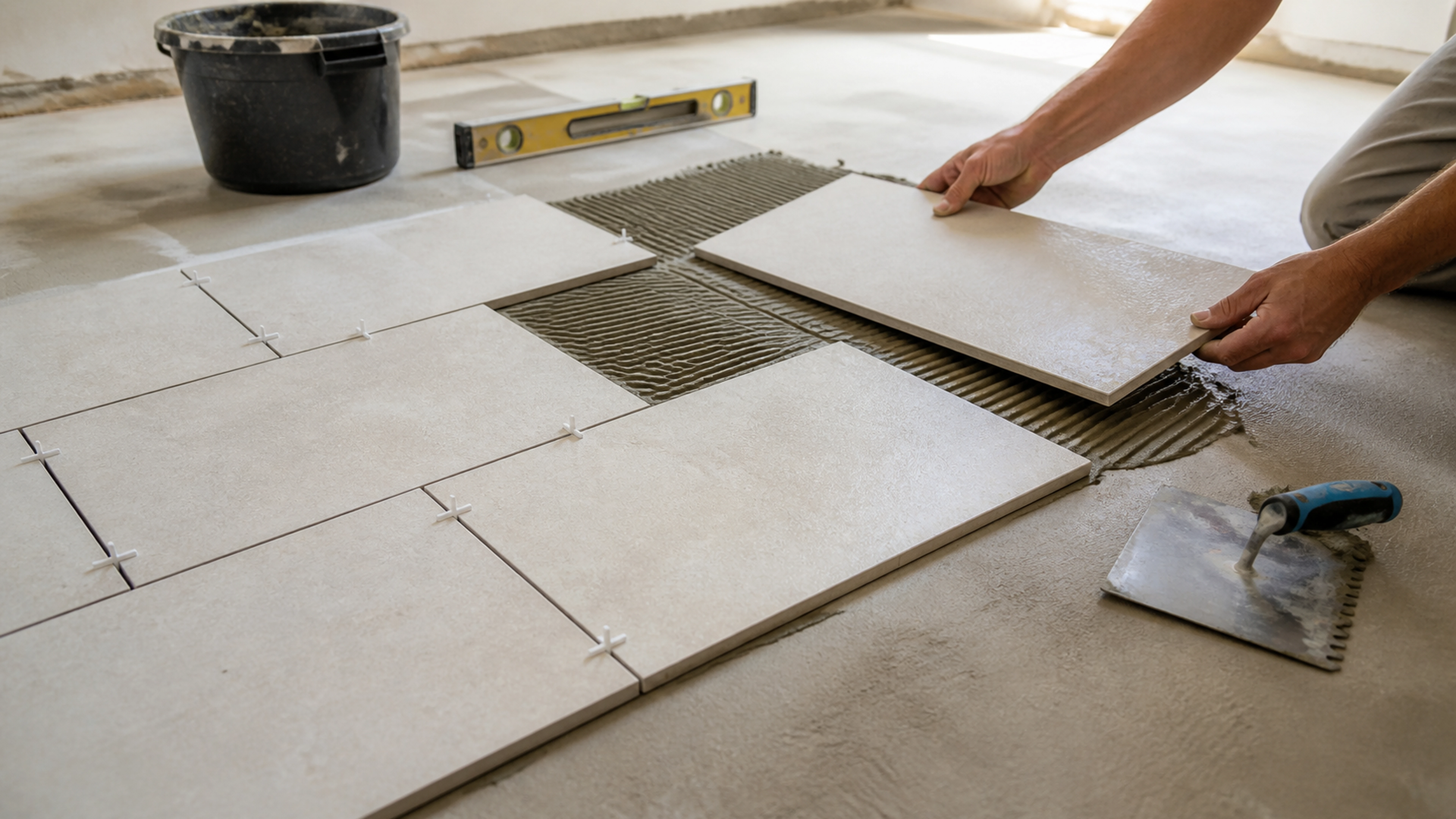 Illustration éditoriale pour l’article « Tout savoir pour réussir votre pose décalée de carrelage »