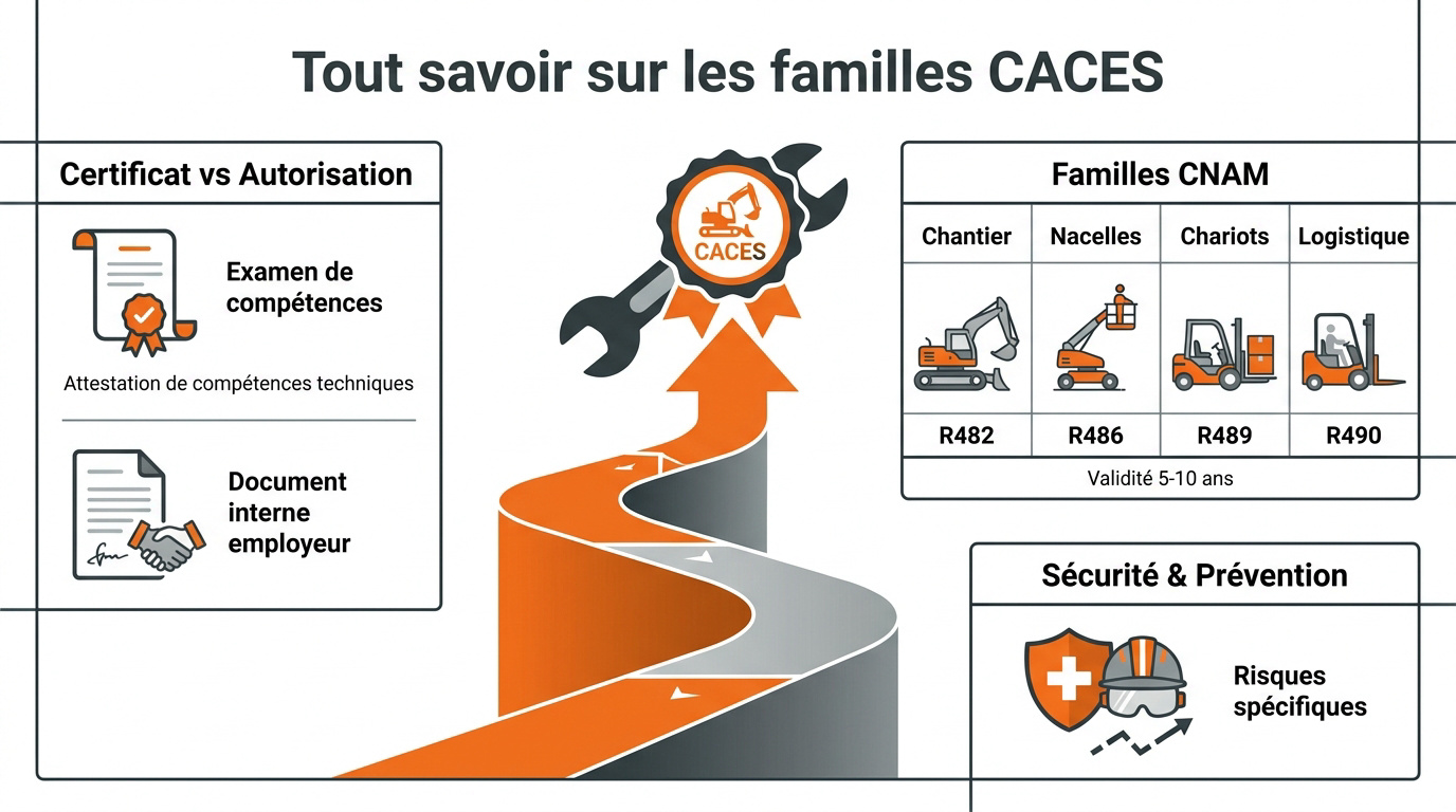 Infographie des catégories CACES